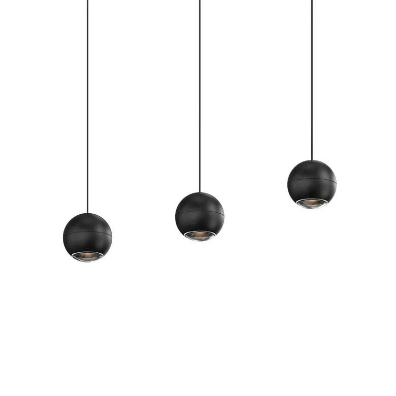 Hemisphere LED Linear Suspension - Black