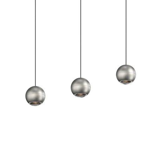 Hemisphere LED Linear Suspension - Natural Anodized