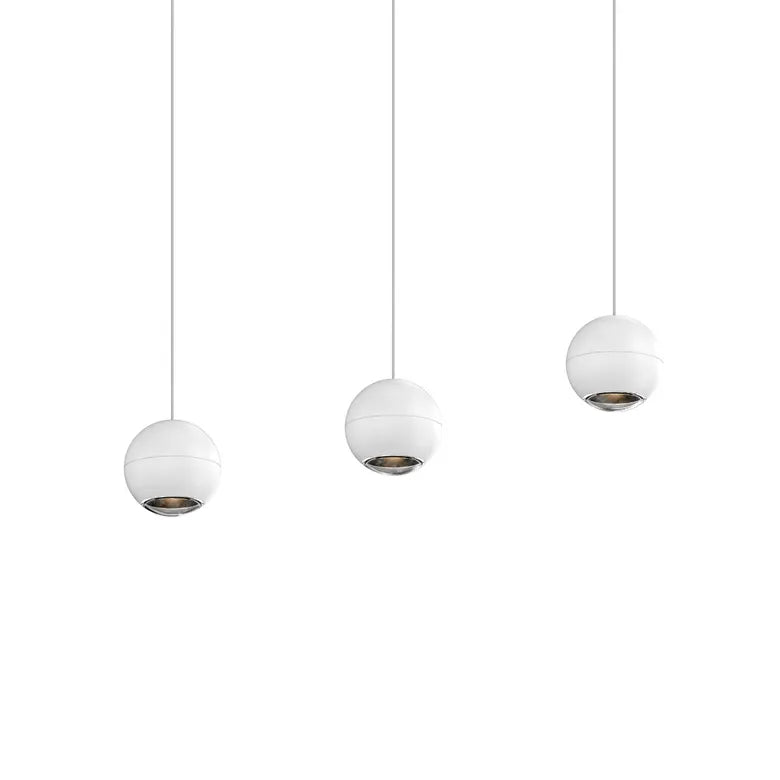 Hemisphere LED Linear Suspension - White