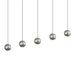 Hemisphere LED Linear Suspension - Natural Anodized