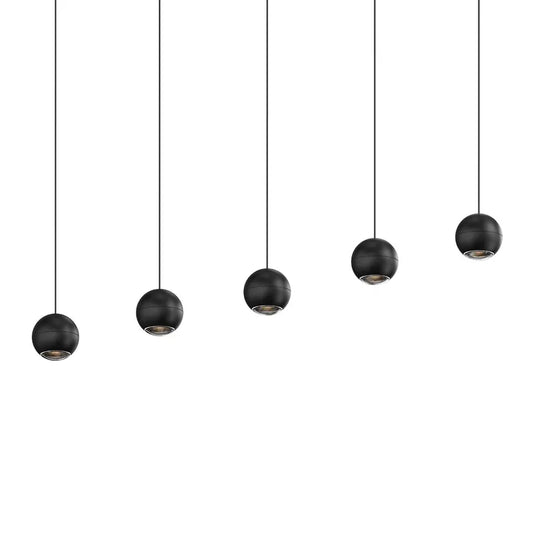 Hemisphere LED Linear Suspension - Black