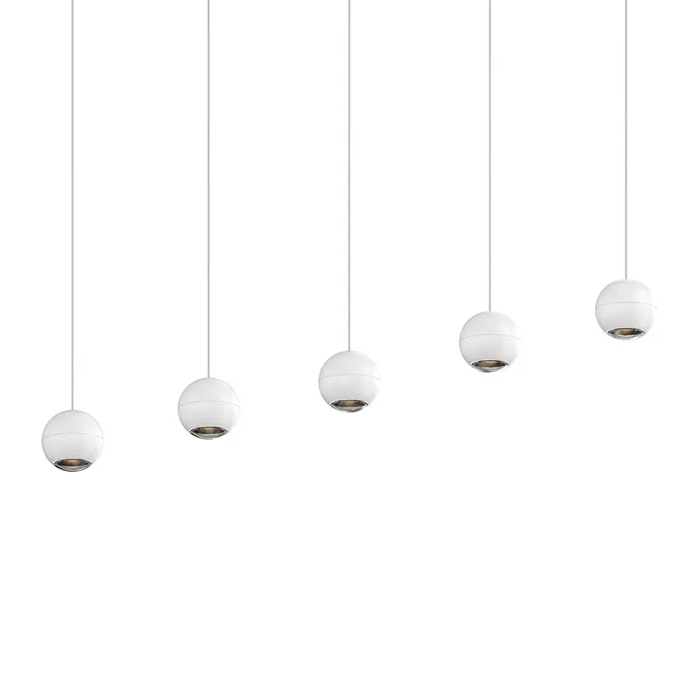 Hemisphere LED Linear Suspension - White