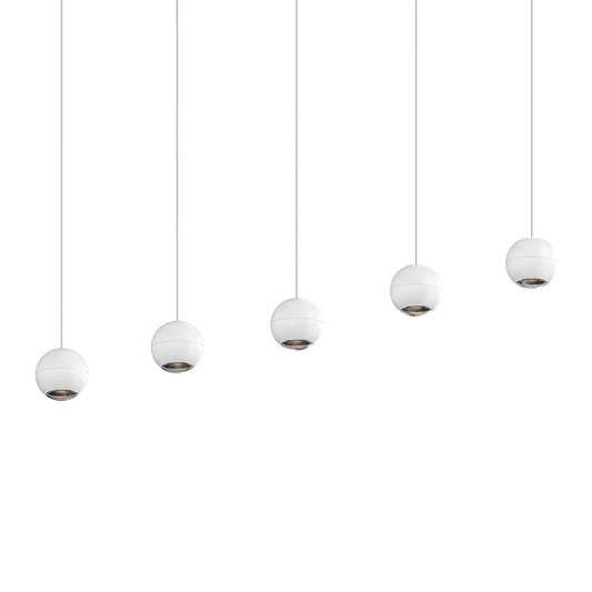 Hemisphere LED Linear Suspension - White