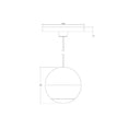 Load image into Gallery viewer, Hemisphere LED Mini Pendant - Diagram
