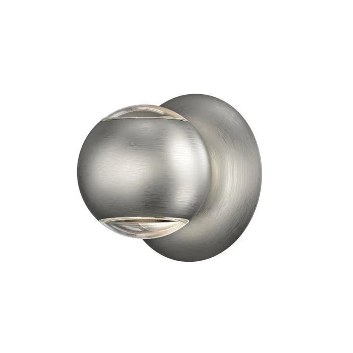 Hemisphere Up/Down LED Wall Sconce - Natural Anodized 
