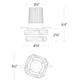 Load image into Gallery viewer, Hielo LED Recessed Trim diagram
