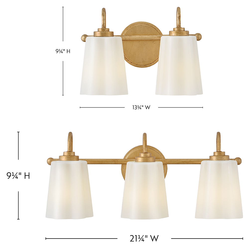 Honey Bathroom Vanity Light