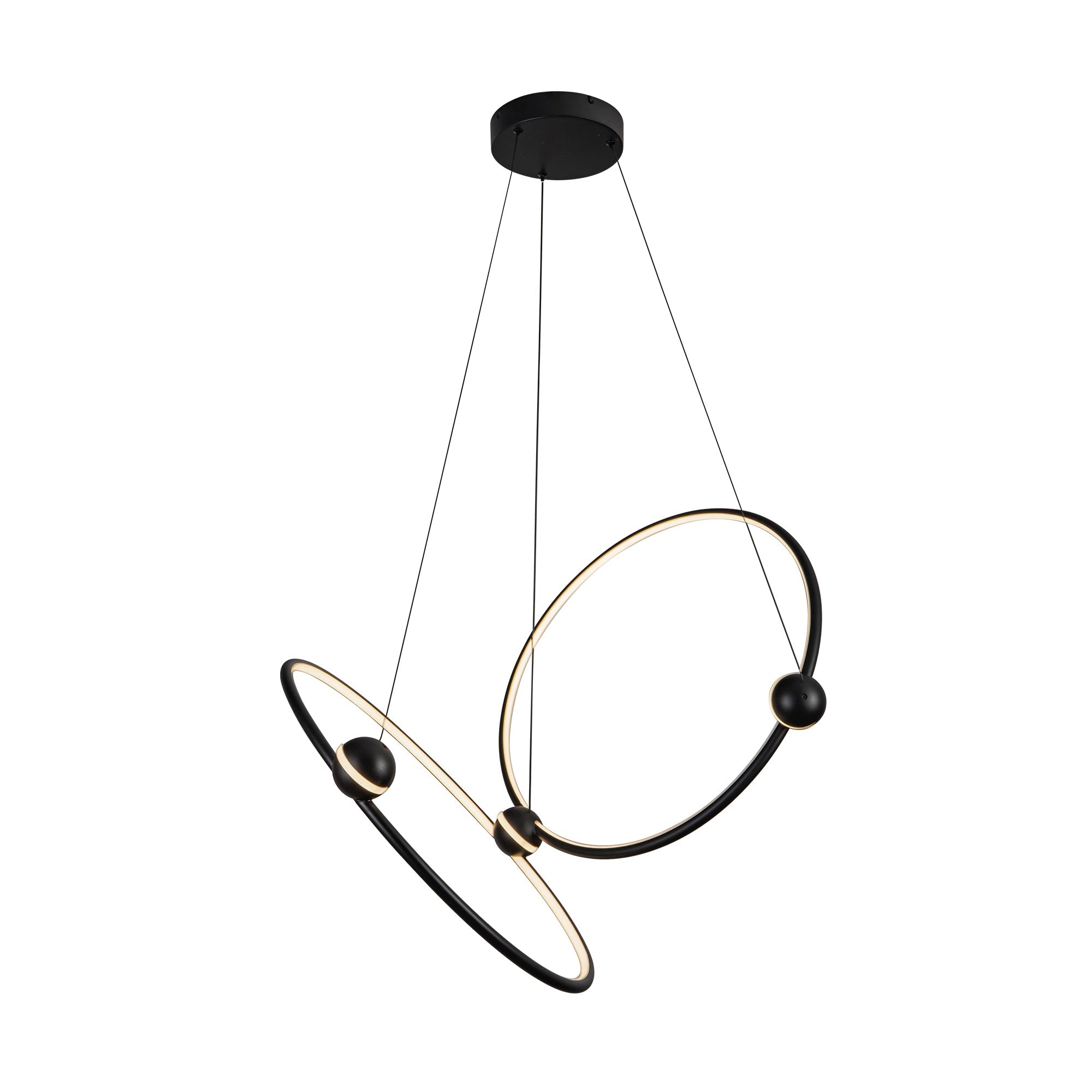 Isho LED Chandelier in Black Finish | Kuzco Lighting