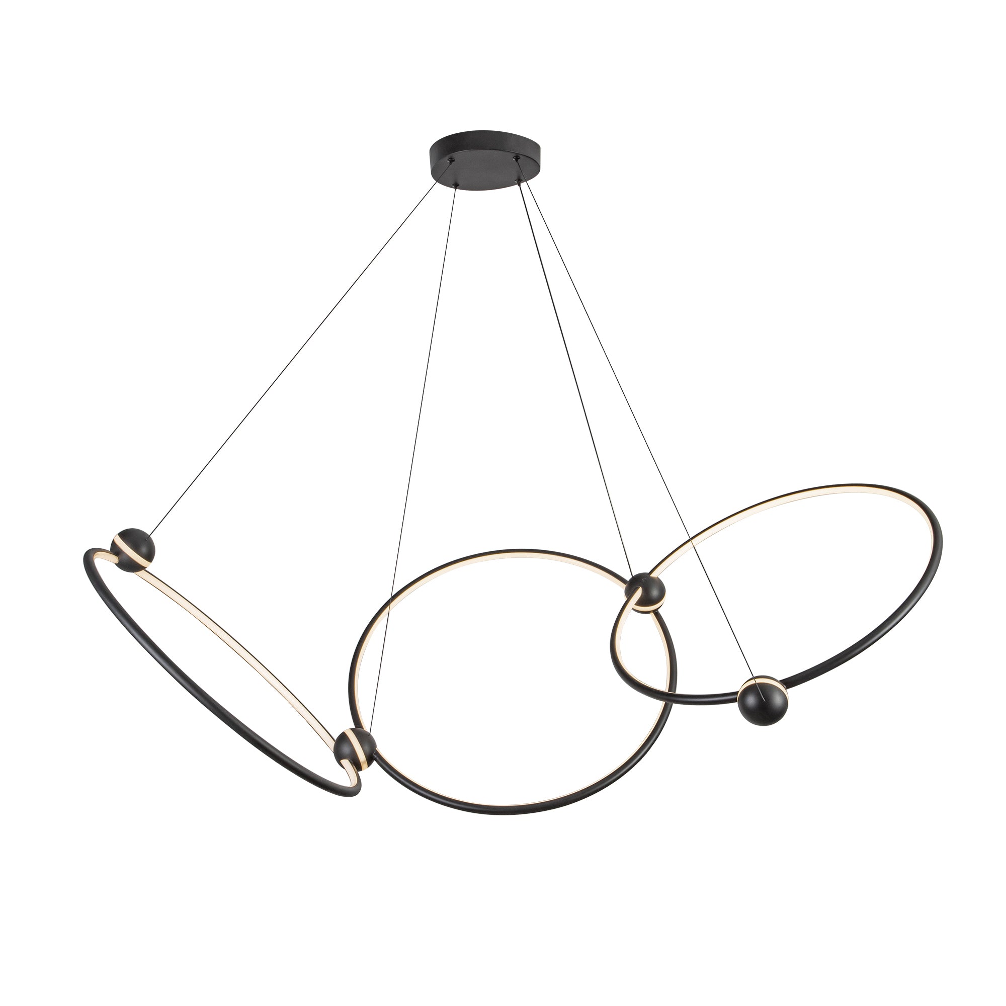 Isho LED Chandelier in Black Finish | Kuzco Lighting