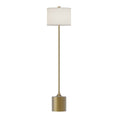Load image into Gallery viewer, Issa 61-in Brushed Gold/Ivory Linen 1 Light Floor Lamp by Alora Lighting | FL418761BGIL | Alora Lighting
