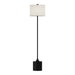 Issa 61-in Matte Black/Ivory Linen 1 Light Floor Lamp by Alora Lighting | FL418761MBIL | Alora Lighting