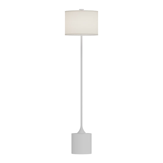 Issa 61-in White/Ivory Linen 1 Light Floor Lamp by Alora Lighting | FL418761WHIL | Alora Lighting