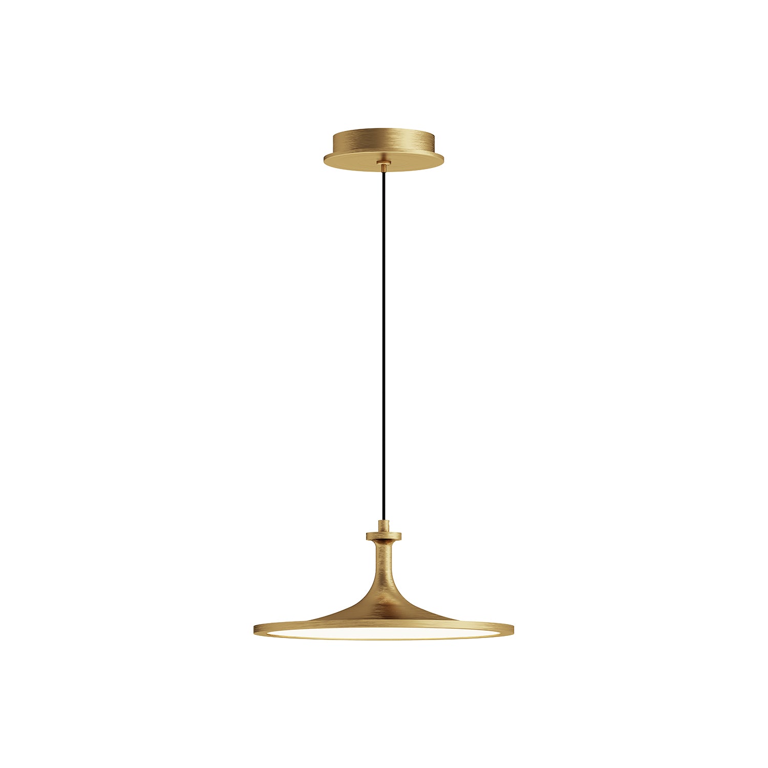 Issa 12-in Brushed Gold LED Pendant by Alora Lighting | PD418012BG-UNV | Alora Lighting