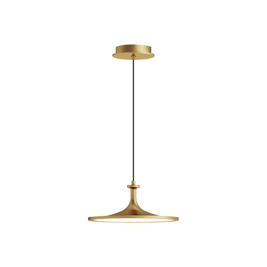 Issa 12-in Brushed Gold LED Pendant by Alora Lighting | PD418012BG-UNV | Alora Lighting