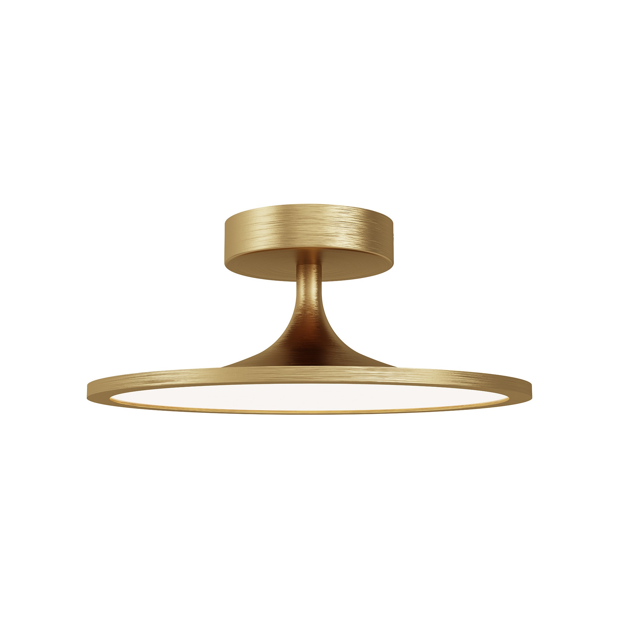 Issa 12-in Brushed Gold LED Semi Flush Mount by Alora Lighting | SF418012BG-UNV | Alora Lighting