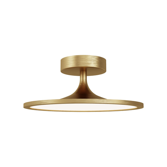 Issa 12-in Brushed Gold LED Semi Flush Mount by Alora Lighting | SF418012BG-UNV | Alora Lighting