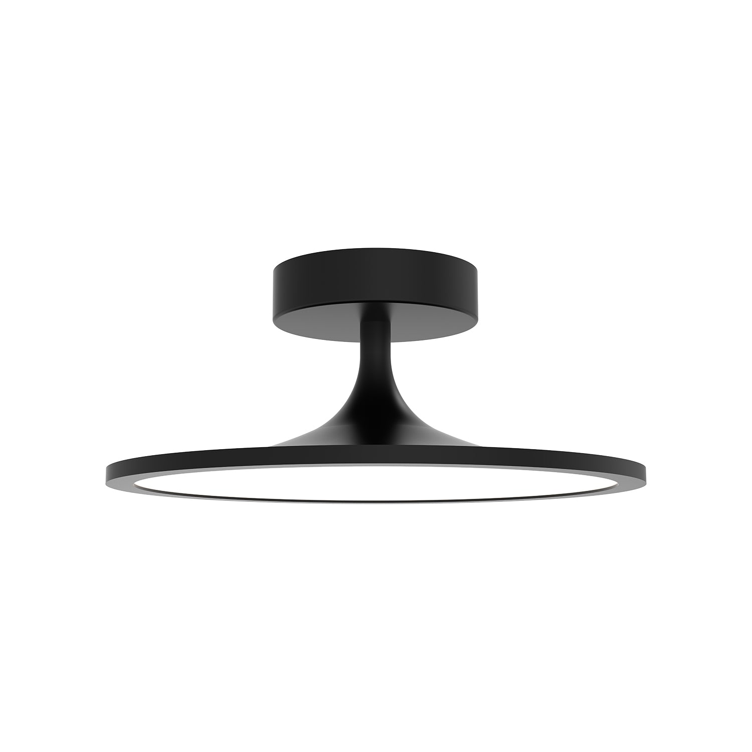 Issa 12-in Matte Black LED Semi Flush Mount by Alora Lighting | SF418012MB-UNV | Alora Lighting