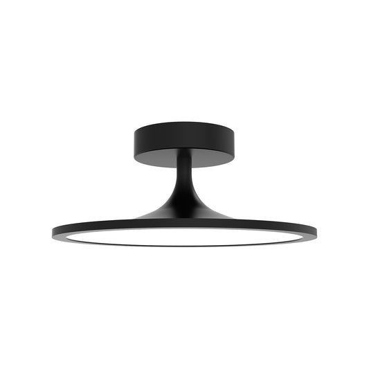 Issa 12-in Matte Black LED Semi Flush Mount by Alora Lighting | SF418012MB-UNV | Alora Lighting