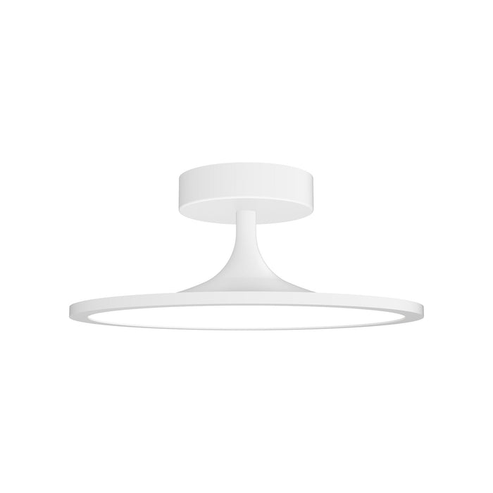 Issa 12-in White LED Semi Flush Mount by Alora Lighting | SF418012WH-UNV | Alora Lighting