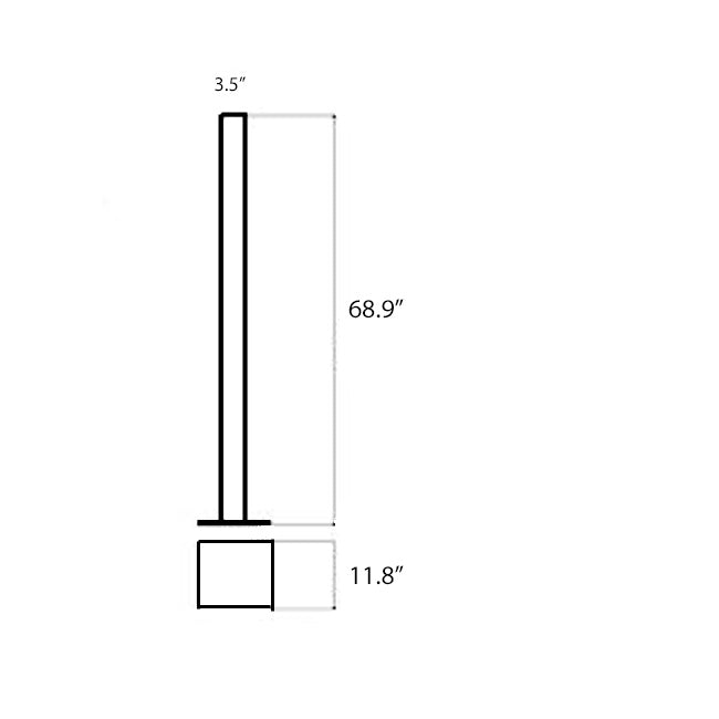 Ilio LED Floor Lamp diagram