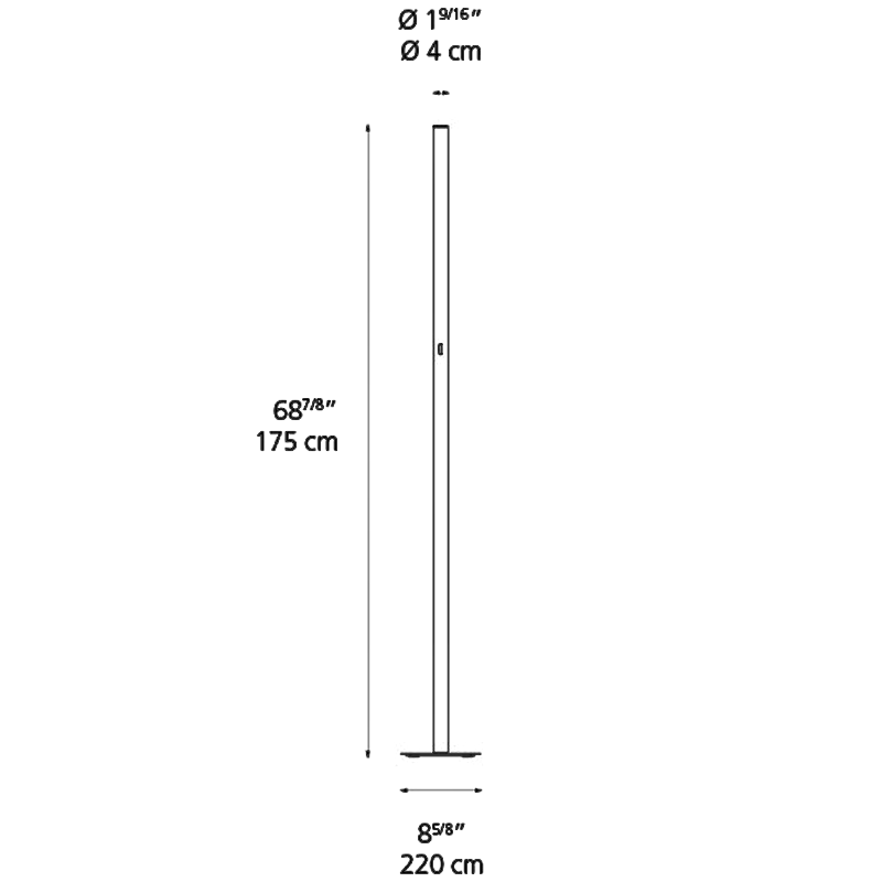 Ilio Smart Floor Lamp Diagram