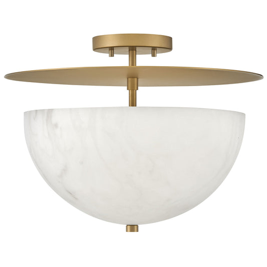 Inez Semi-Flushmount - Lacquered Brass