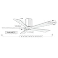 Load image into Gallery viewer, Irene Hugger 5-Blade Ceiling Fan - Diagram
