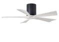 Load image into Gallery viewer, Irene Hugger 5-Blade Ceiling Fan - Matte Black Finish with Matte White  Blades
