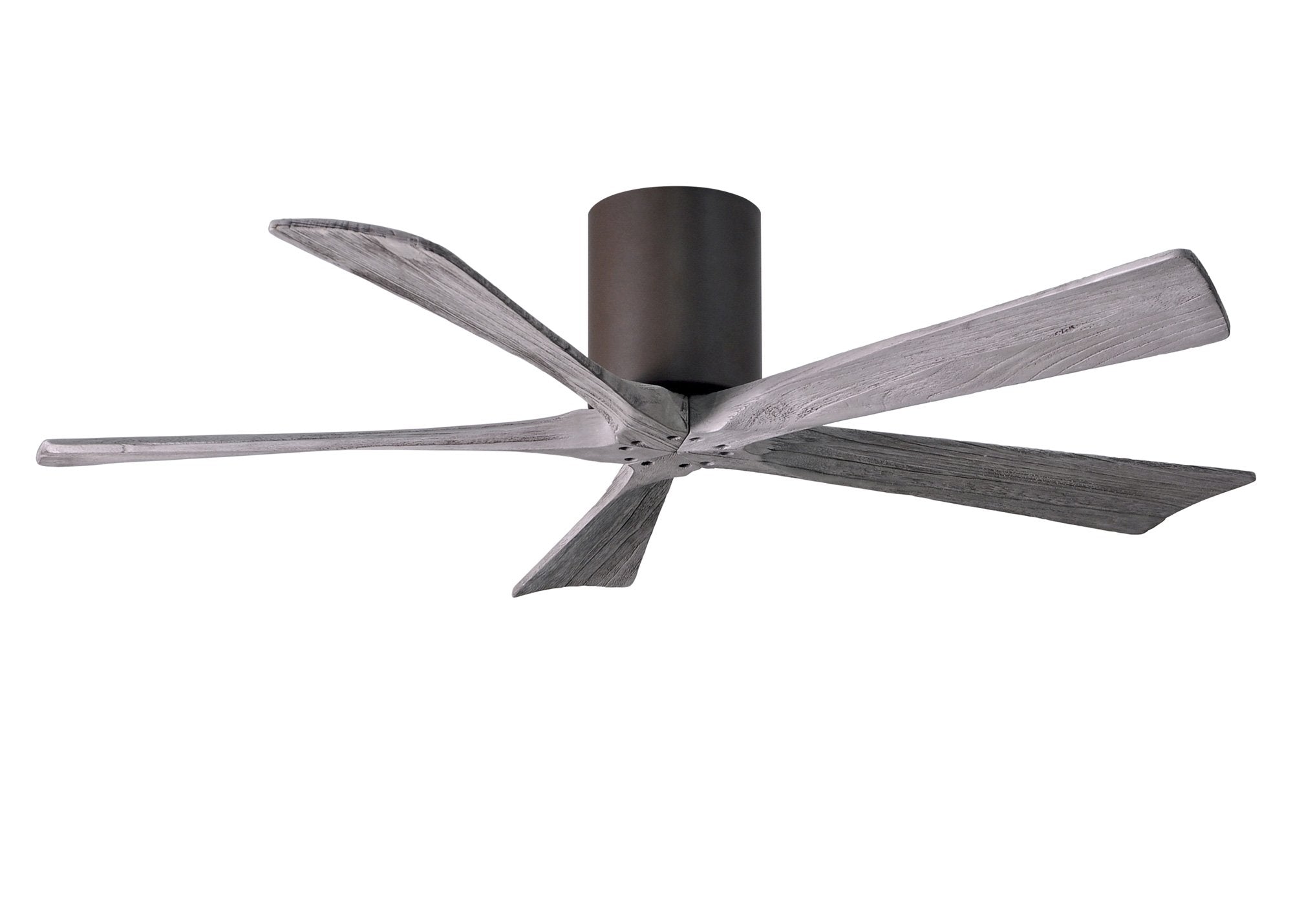 Irene Hugger 5-Blade Ceiling Fan - Textured Bronze Finish with Barn Wood Blades 