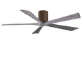 Load image into Gallery viewer, Irene Hugger 5-Blade Ceiling Fan - Walnut Finish with Barn Wood Blades
