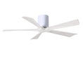 Load image into Gallery viewer, Irene Hugger 5-Blade Ceiling Fan - Gloss White Finish with Matte White Blades
