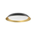 Jasper LED Flush Mount in Black/Gold Finish | Kuzco Lighting