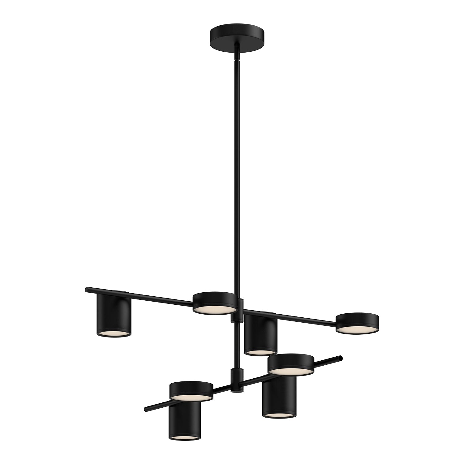 Jayden LED Chandelier in Black Finish | Kuzco Lighting