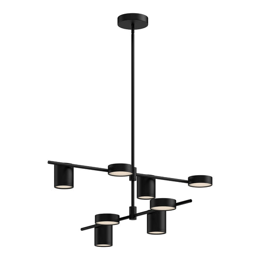 Jayden LED Chandelier in Black Finish | Kuzco Lighting