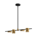 Load image into Gallery viewer, Jayden LED Linear Pendant in Black/Brushed Gold Finish | Kuzco Lighting

