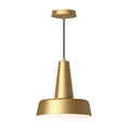 Load image into Gallery viewer, Juliana 11-in Brushed Gold 1 Light Pendant by Alora Lighting | PD527811BG | Alora Lighting
