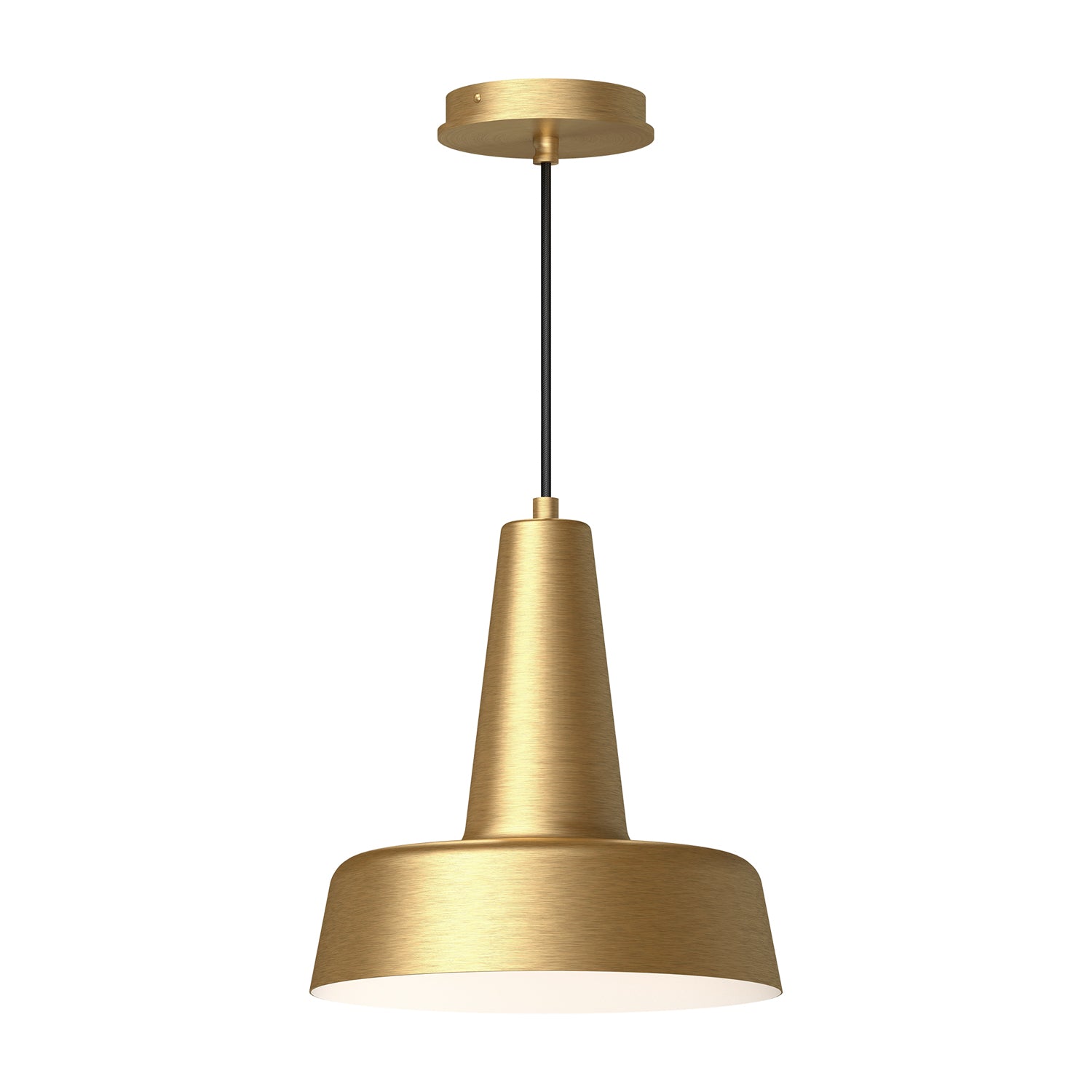Juliana 11-in Brushed Gold 1 Light Pendant by Alora Lighting | PD527811BG | Alora Lighting