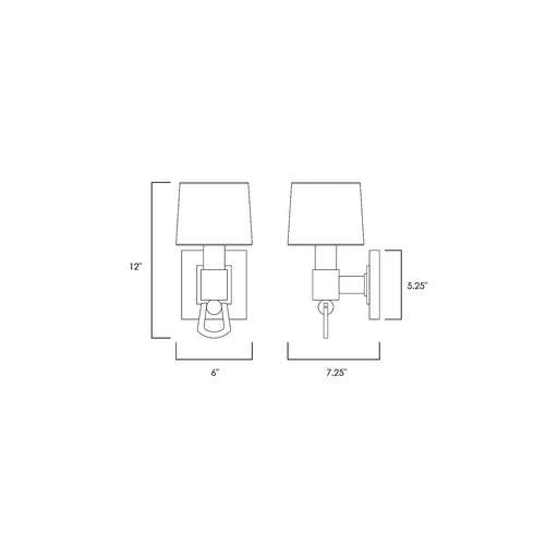 Jefferson Wall Sconce diagram