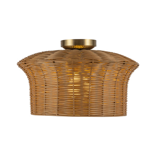 Kai 16-in Brushed Gold Socket Semi-Flush Mount by Alora Lighting | SF641016BG | Alora Lighting