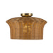 Kai 16-in Brushed Gold Socket Semi-Flush Mount by Alora Lighting | SF641016BG | Alora Lighting