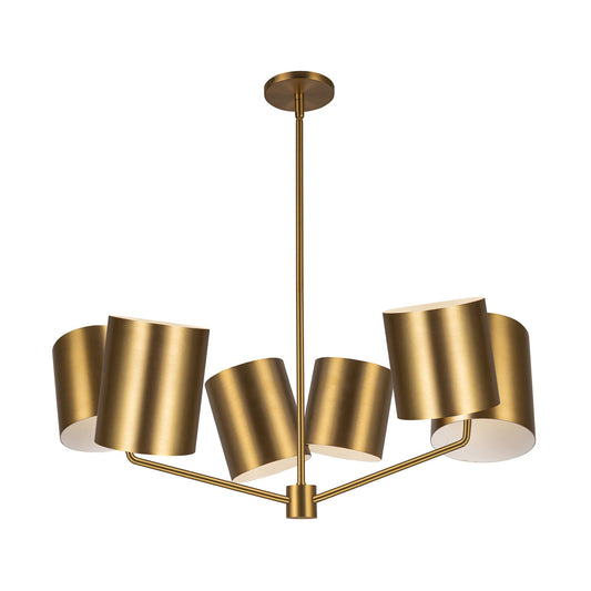 Keiko Chandelier in Brushed Gold Finish | Kuzco Lighting