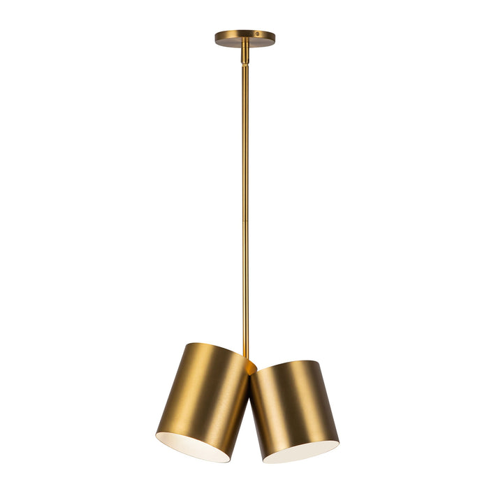 Keiko Pendant in Brushed Gold Finish | Kuzco Lighting