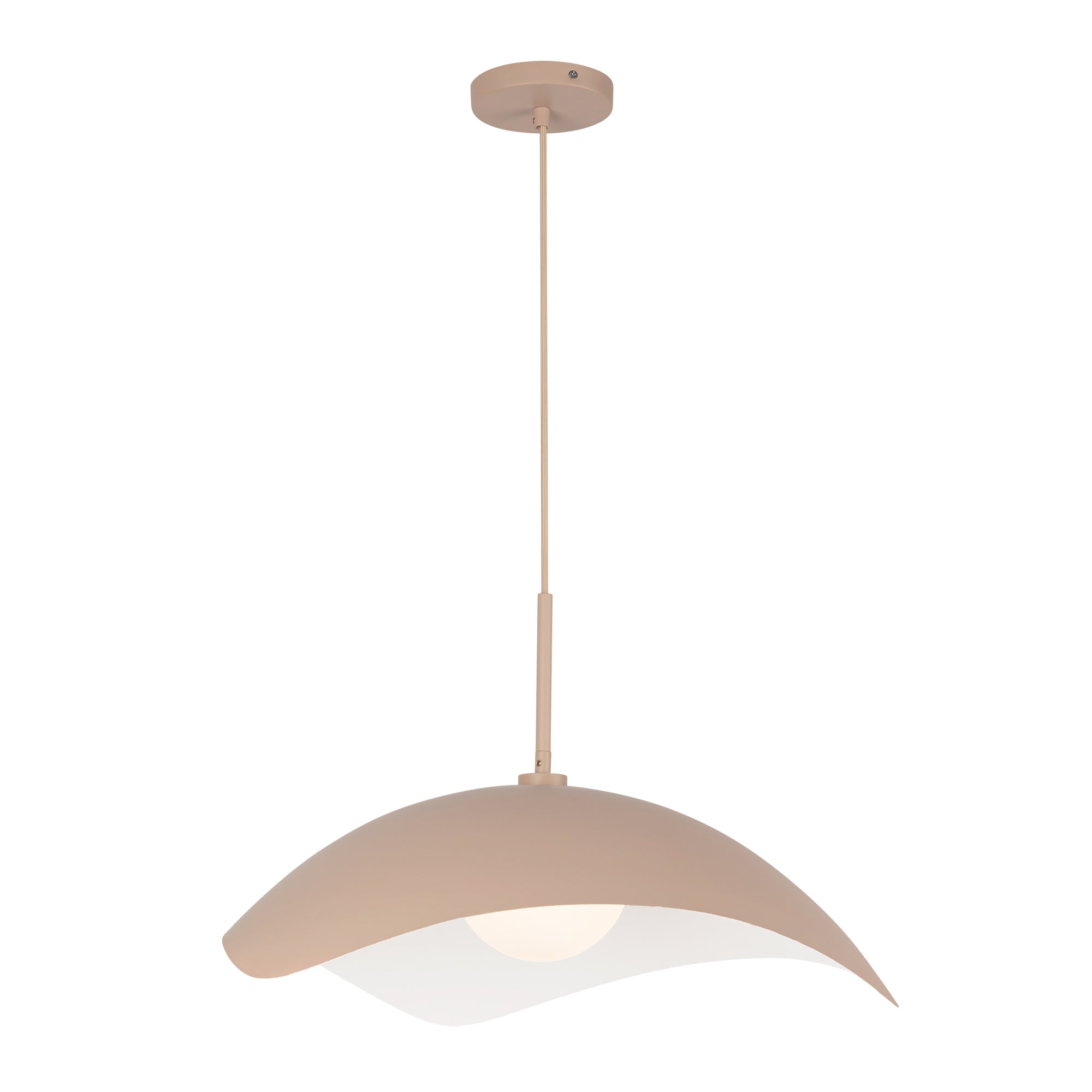 Kirby Pendant in Peach Finish | Kuzco Lighting