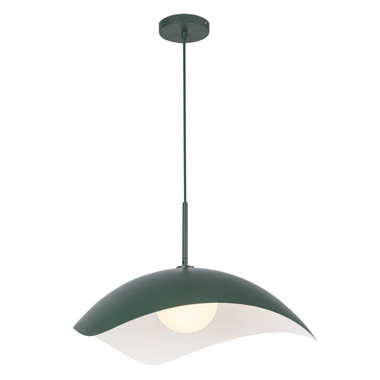 Kirby Pendant in Pine Green Finish | Kuzco Lighting