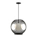Kona Outdoor Pendant in Black/Opal Glass Finish | Kuzco Lighting