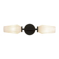 Load image into Gallery viewer, Krysta 20-in Matte Black/Opal Glass 2 Lights Wall Vanity by Alora Lighting | WV424720MBOP | Alora Lighting
