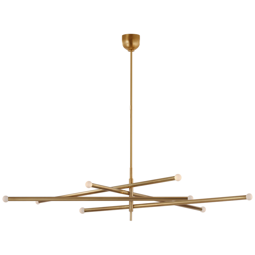 Rousseau Oversized Eight Light Articulating Chandelier