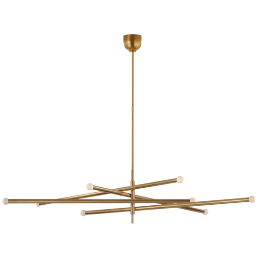 Rousseau Oversized Eight Light Articulating Chandelier