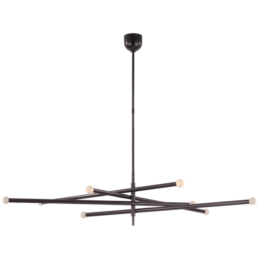 Rousseau Oversized Eight Light Articulating Chandelier
