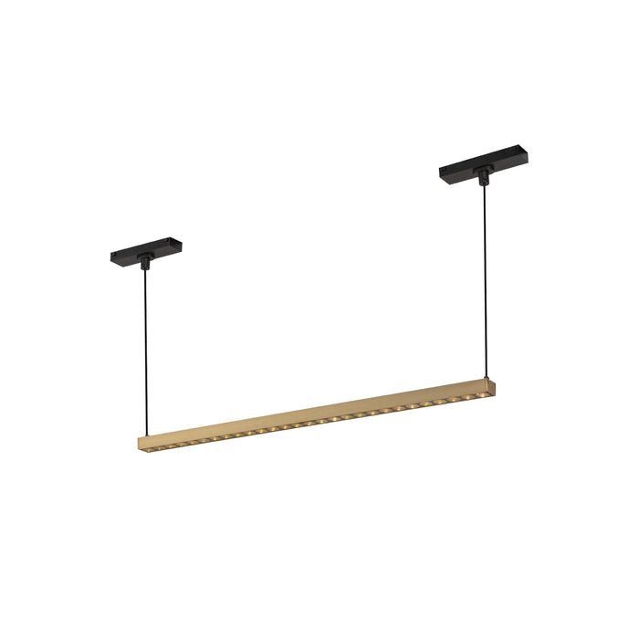 Kyan Linear Pendant in Brushed Gold Finish | Kuzco Lighting